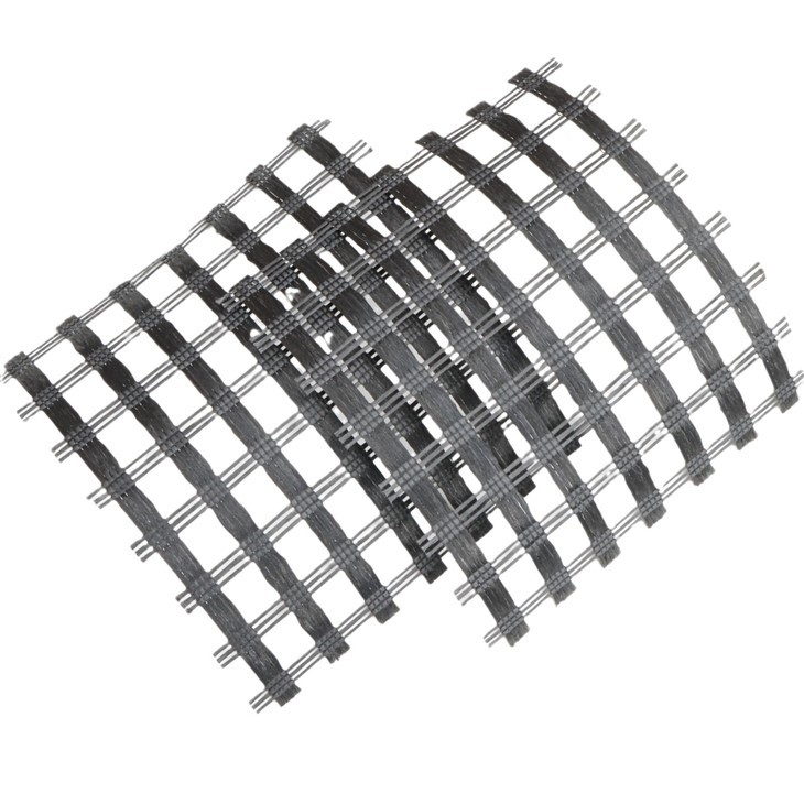 Geomalla de fibra de vidrio para refuerzo de asfalto
